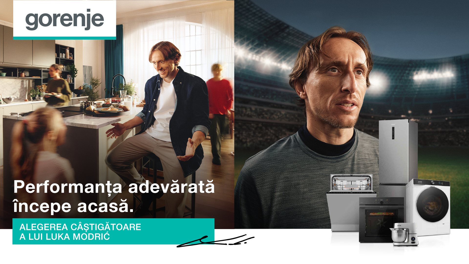 Gorenje îl alege pe Luka Modrić drept ambasador de brand pentru o campanie europeană